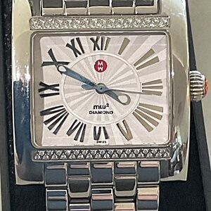 Michele Silver and Black Women's Watch